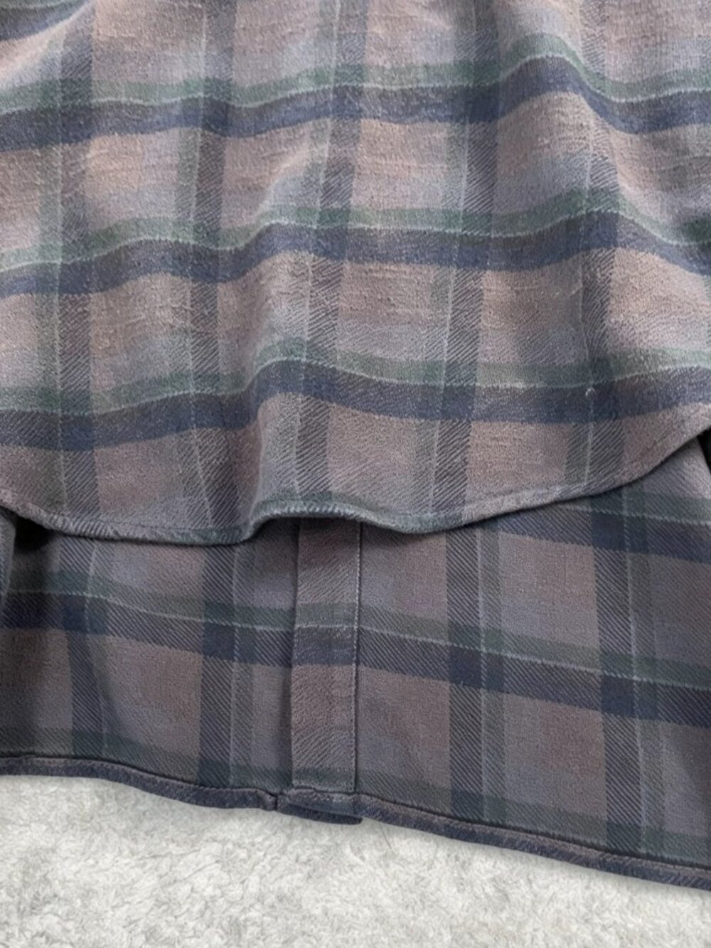 R13 NWOT Draped Front Plaid Flannel Button-Up Shirt XS - Picture 12 of 15